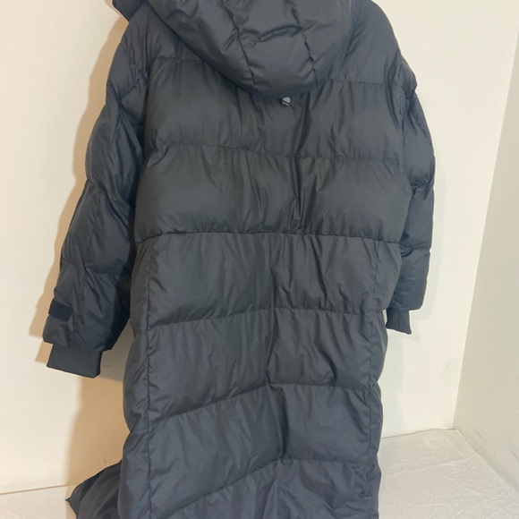 Adidas by Stella Mccartney Black Long Puffer Coat Sz - Lg - Picture 8 of 12
